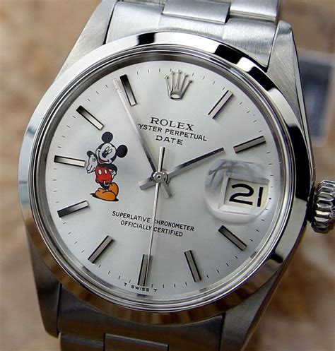 rolex mickey mouse oro|rolex disney mickey mouse watch.